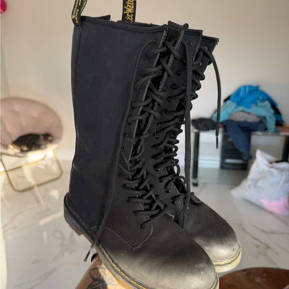 Black Lace-Up Women's doc martens Boots
